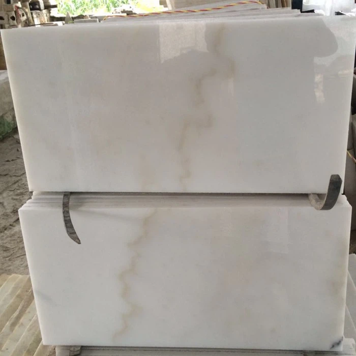 white gloss marble tiles